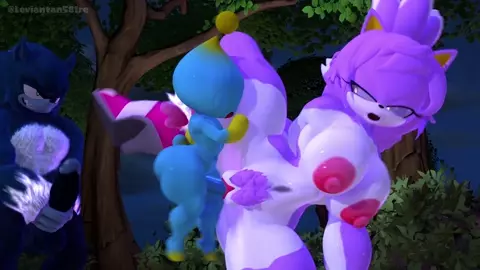 Werecat Blaze fucked by chao