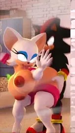Shadow fucking Rouge against glass