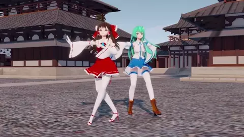 21. Reimu & Sanae - Yoiyoi Kokon