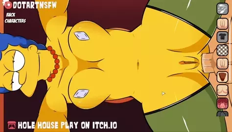 Marge Simpsons Bent Over Dripping Creampie - Hole House