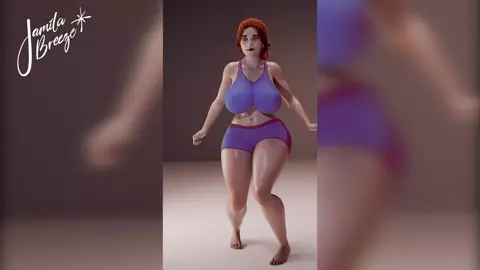 Sport Bra to Naked -Dancing milf - Physics test