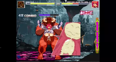 minotaur vs kung fu girl