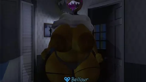 Hyper toy chica boob flashing