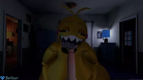 Hyper toy chica sucking your cock pov