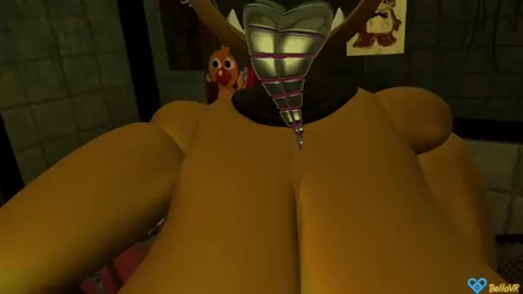 Toy chica reveals hyper breasts