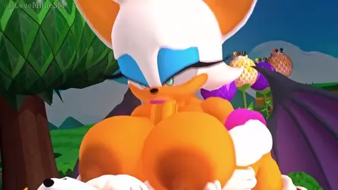 Rouge tittyfuck Tails