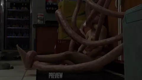 Ellie caught and fucked rough by tentacles [SteamOven3D]