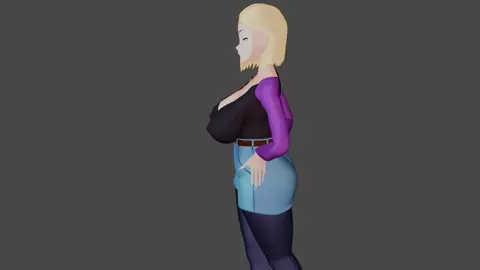 N18 dragon ball (open comision 3d)