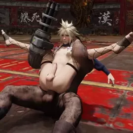 Seems like Cloud can't get enough of Barret's cock