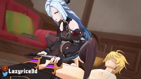Shenhe Reverse Cowgirl [LazyRice3D]