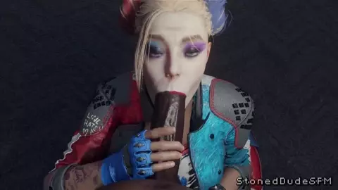 Harley Quinn Blowjob Scene [Stoneddude]