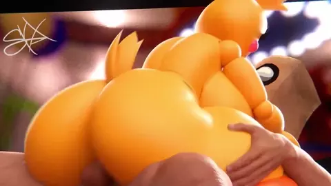 Toy Chica riding