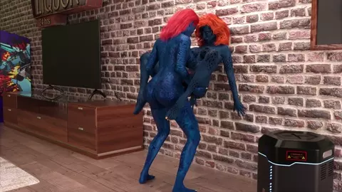 Mystique - Blue Women Fuck