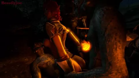 Wild gangbang by 2 argonians [View 1]