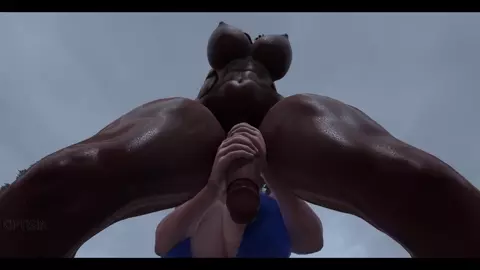 Dark Skinned Futa Has Sex With Cute Powerful Warrior