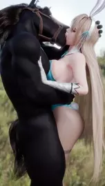Asuna & Horseguy [Rekin3D]
