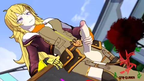 Yang jacks off looking at ruby celebrate her birthday(SFMslayer)