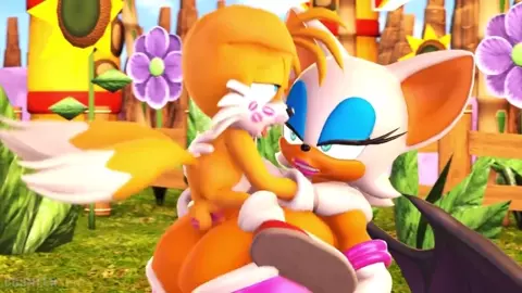 Tails riding Rouge's Breast (sound)