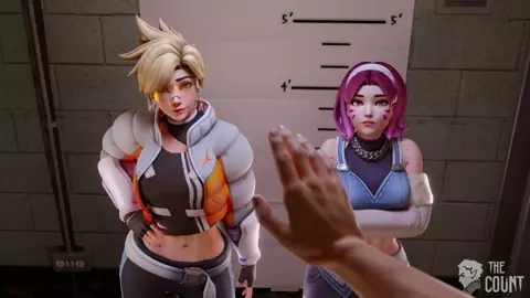 Tracer and D.Va caught by the police intro part 1. [TheCount]