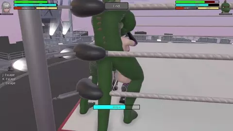Heroine Rumble 2 AI vs AI Punish vs Mixed grab test