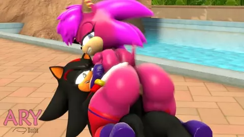 Sonia riding Shadow