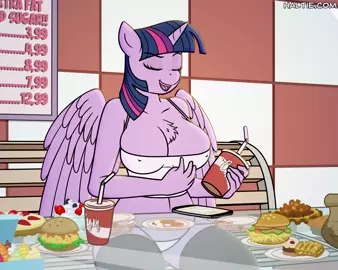 [Haltie] Twilight Sparkle fucked at a restaurant