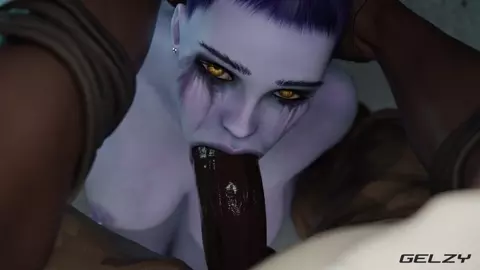 Widow Blowjob [Blacked][Gelzy]