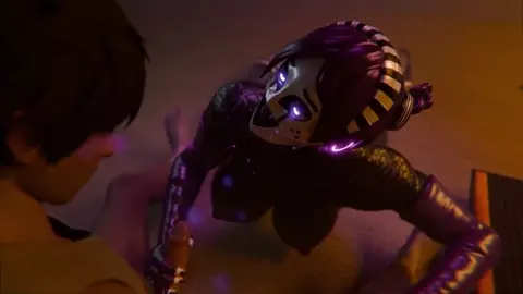 puppet playng whit  a fresh boy