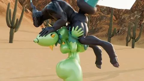 Zekrom fucks a cactus (part 1)