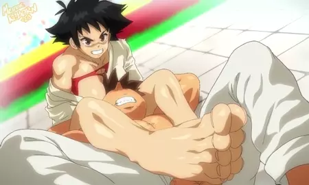 Makoto vs Ryu Footjob Finisher