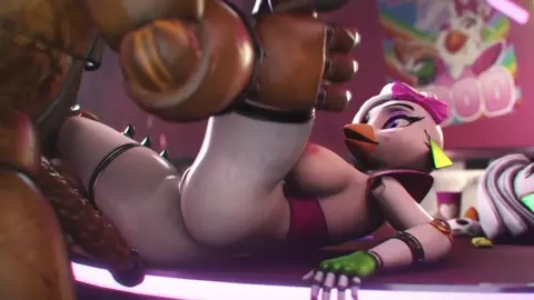 || FNAF PORN 2 || Glamrock Chica & Roxanne Wolf & Foxy • Compilation