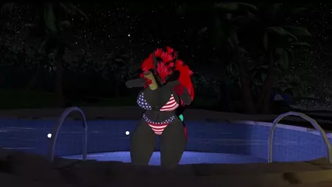 some fun by the pool