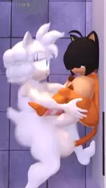 Smashing futa girl in the bath