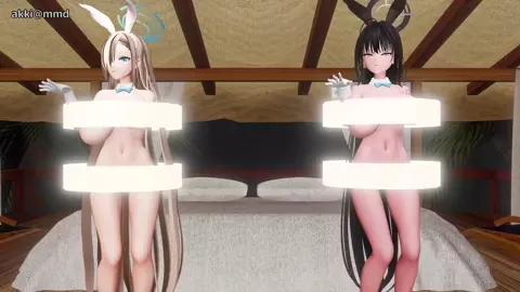 【R-18 MMD】Asuna Karin Anaconda Blue Archive