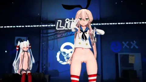 Shimakaze - Hibana (ver. 2) [MMD R18] GenesisMMD