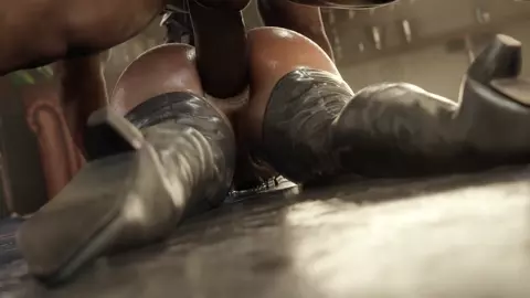 Fun With Catwoman On The Floor [Blacked][AxenAnim]