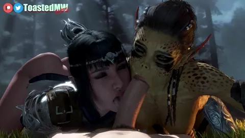 Lae'zel & Shadowheart Double Blowjob (PREVIEW)
