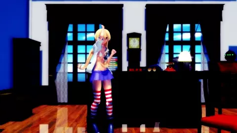 Shimakaze - Chikatto Chika Chika​ [MMD] Hamselvish