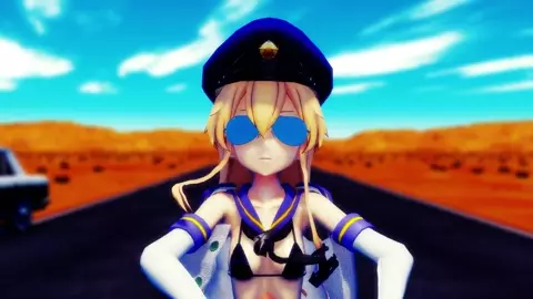 Shimakaze - Queencard [MMD R15] Hamselvish