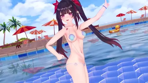 MMD  Hanabi・Sparkle [Haniwa's Miniature Garden]