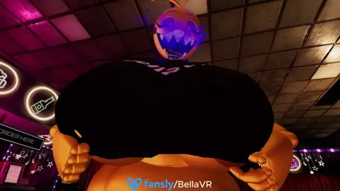 Toy chica hyper breast jiggle