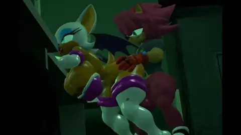 Rouge fucked from behind