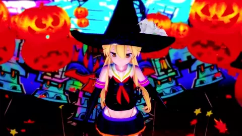 Shimakaze - Happy Halloween [MMD R15] Hamselvish
