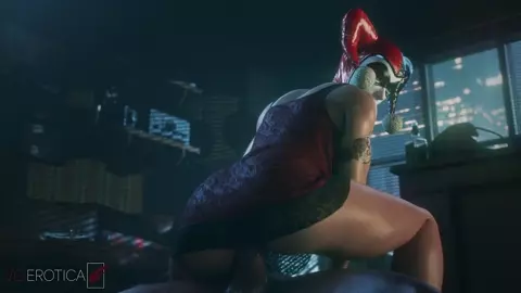 Harley was feeling anxious.(black +lingerie) [VGErotica]
