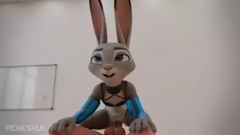 Judy hops on a dick