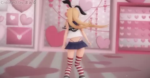 Shimakaze - Darling Dance [MMD R18] Maaru