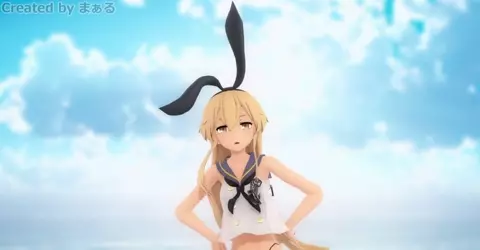 Shimakaze - Leica [MMD R18] Maaru