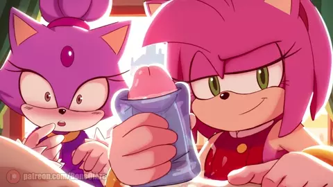 Amy and Blaze handjob