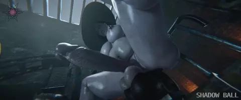 Dimitrescu all the way and footjob scene [Shadow Ball]