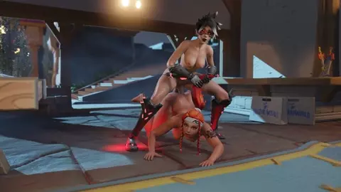 Futa Brigitte x Futa Tracer - Ass Pounding [Futa] [3eeDeeBee]